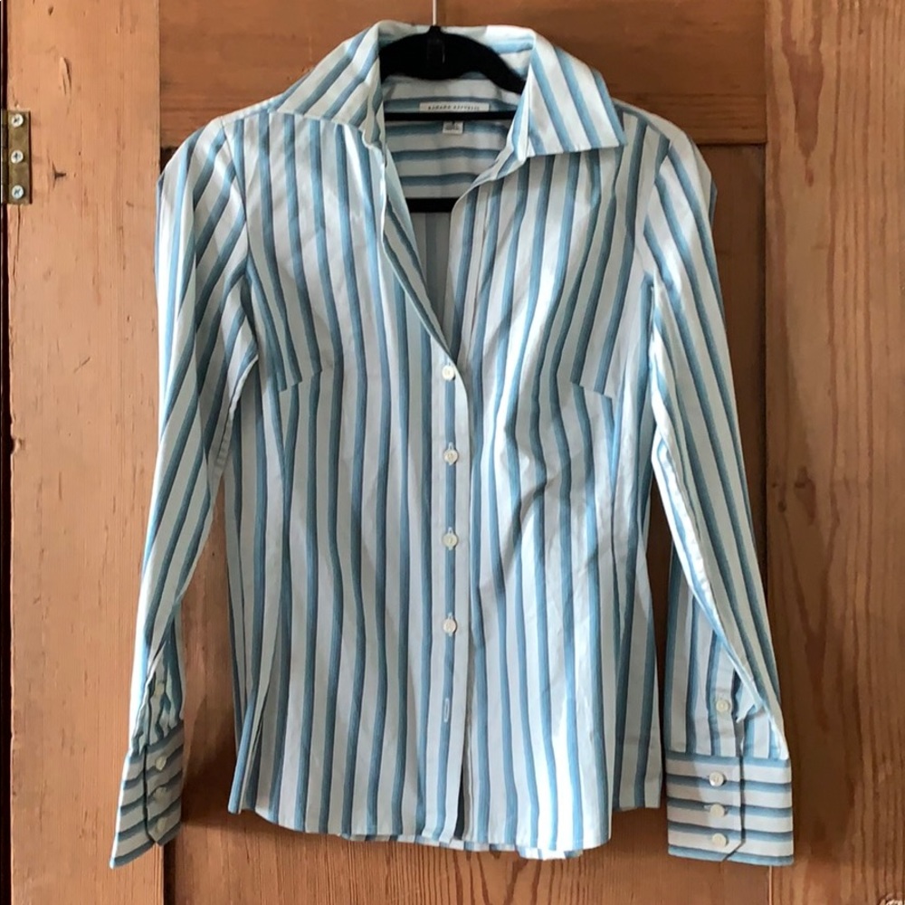 Banana Republic striped button-down